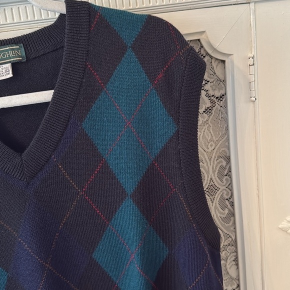 J.McLaughlin Virgin Wool Argyle Vest - Picture 5 of 8